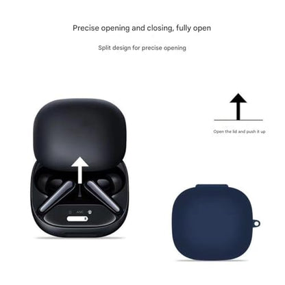 Lightweighted Silicone Shell Case for Headsets Charging Box Cover Charging and Full Body Protections Shockproof Case for Headsets - color: B