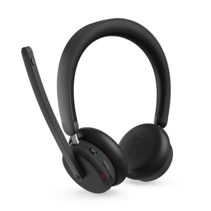 Lenovo Dual Mode Wireless ANC Headset 6550 with USB-C Receiver Microsoft Teams Certified, Hybrid Active Noise Cancellation, Bluetooth Dual Connectivity, Long Battery Life, Black - color: Black, size: Headset 6550 w/USB-C Receiver