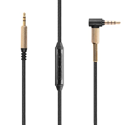 Studio3 Audio Cable Replacement for Beats Solo3 Solo4 Solo PRO Marshall Major3 Major4 Headsets, in-line Mic Volume Control Headphone Cord 3.5mm 4.9ft - size: 4.9ft w/mic