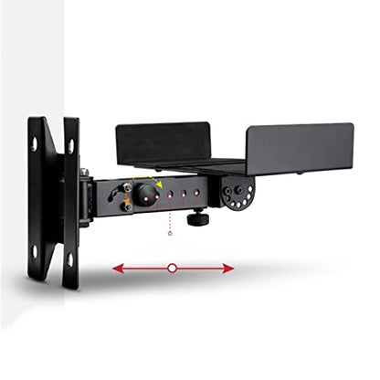 Entertainment Center Shelves Speaker Stand Speaker Wall Mount Bracket Surround Sound Hanger Wall Mount Bracket Audio Bracket Suitable for DVD Players, Cable Boxes (Color : Brass) - color: Brass