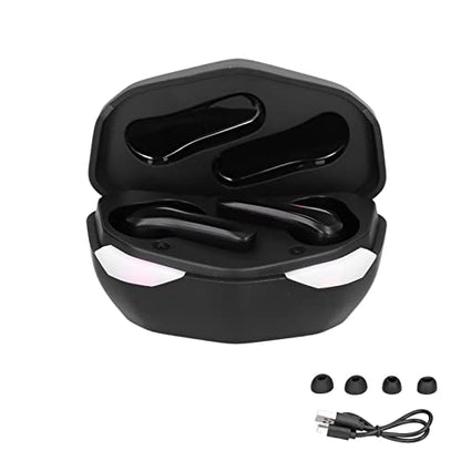 D17 Low Latency Gaming Headset Comfortable and Ergonomic Wireless Earbuds with LED Light for Games Like