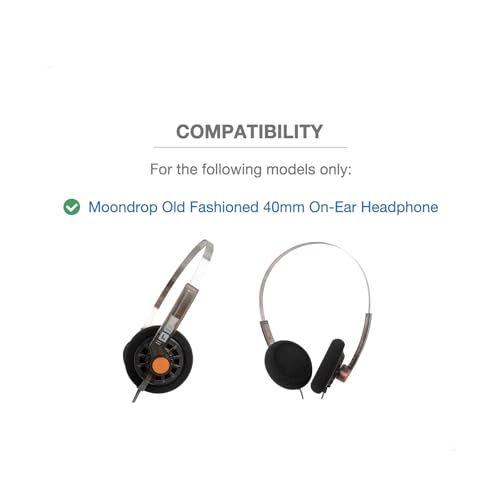 4-Pack Foam Ear Cushions Replacement Ear Pads for MOONDROP Old Fashioned Headphone, Comfortable High-Density Sponge Cover