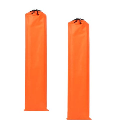 2 Pcs 40 x 10 Inch Tripod Monopod Case Bag, Oxford Cloth Foldable Tripod Carrying Case Bag with Drawstring, Fits Speaker/Light Stand/Studio/Outdoor/Travel/Camping, Orange - size: 40x10 Inch