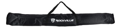 Rockville RLS3 10 Ft Flat-Base 35 mm DJ PA Speaker and Lighting Stand | 140 lb Capacity, 35mm Pole, M10 Threading, Air Cushion Lowering, Foldable Metal Legs, Travel Bag - size: 10ft Standard