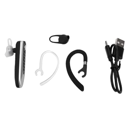 Dpofirs Bluetooth 6.0 Wireless Headset with Mic | 300H Standby ENC Noise Canceling Earpiece for Truck Drivers Office Use