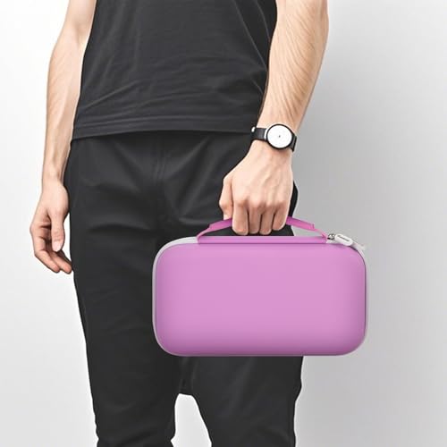 Wireless Microphone Case for JBL PartyBox & Two Mic System, Shockproof Karaoke Microphones Travel Storage Box with Mic Foam Cover, Holds 2 Mics, Receivers, Adapters, AA Batteries - Purple - color: Purple