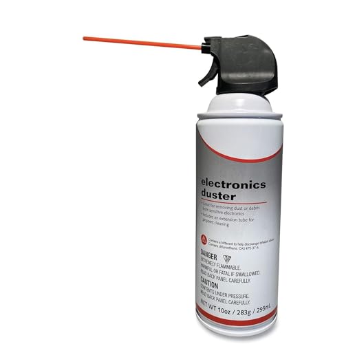 Compressed Air Duster for Electronics – 10 oz Compressed Air Spray Keyboard Cleaner for Computer, Laptop, PC, Printer, Moisture-Free, 1 Pack