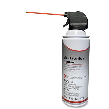 Compressed Air Duster for Electronics – 10 oz Compressed Air Spray Keyboard Cleaner for Computer, Laptop, PC, Printer, Moisture-Free, 1 Pack