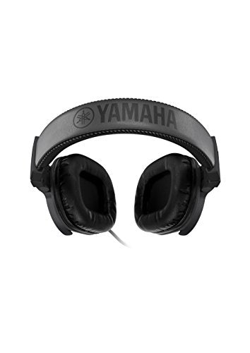 Yamaha HPH-MT5 스튜디오 헤드폰 - 3m 케이블 및 6.3mm 표준 스테레오 어댑터 플러그가 있는 접이식 모니터 헤드폰, 블랙