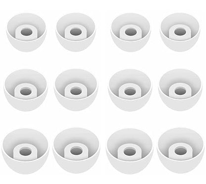 Replacement Ear Tips Eartips Ear Plug Ear Gels Compatible with JBL Vibe 200TWS Earbuds,JNSA Silicone Ear Tip Replacement for JBL Vibe 200TWS,S/M/L 6 Pairs,White 532 - color: White