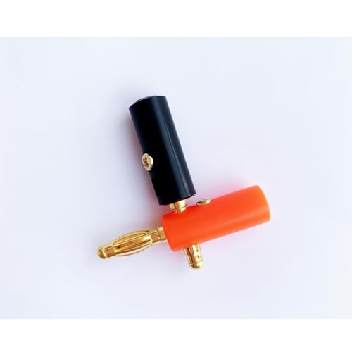 WWZMDiB 4mm Banana Plugs Stackable Connectors for Speaker Wire (12Pcs/6pair Gold Plated)