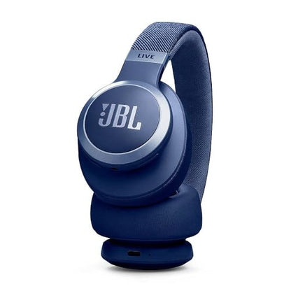 JBL LIVE770NCBLU Live 770NC Wireless Over-Ear Adaptive Noise Canceling Headphones - Blue - color: Blue