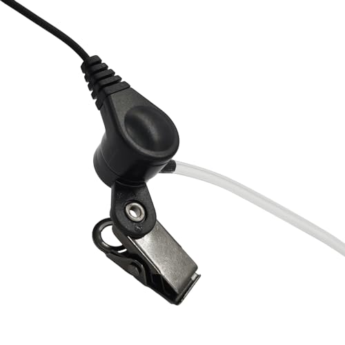 K1 Surveillance Headset with PTT Mic Security Acoustic Tube Earpiece for Baofeng UV-5R UV-82 UV-82HP BF-888S BF-F8HP AR-152 Arcshell Retevis RT21 RT22 RT27 RT68 RT7 H-777 Kenwood 2-Pin Radios