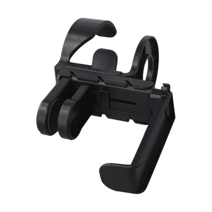Under Desk Organizer Cup Holder and Headphone Hanger 2 in 1 Adjustable Clamp for a Cleaner Workspace (Black) - color: Black