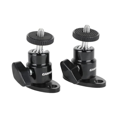 CAMVATE 1/4-20 Mini Ball Head with Ceiling Mount for CCTV & Video(2 Pieces)