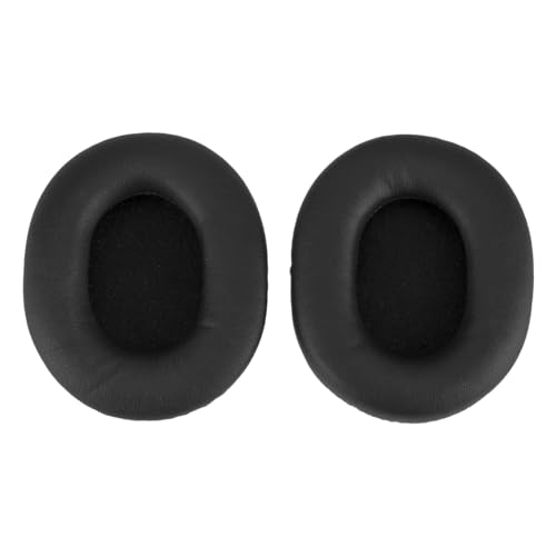 Audio-Technica ATH-M50x Professional Monitor Headphones, Black - with H&A High Frequency Leather Earpads for AT -M50