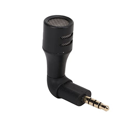 Mini Directional 3.5mm Jack Microphone - 360° Surround Audio, Portable Compact Size, High Sensitivity, Plug & Play for Smartphones & Tablets