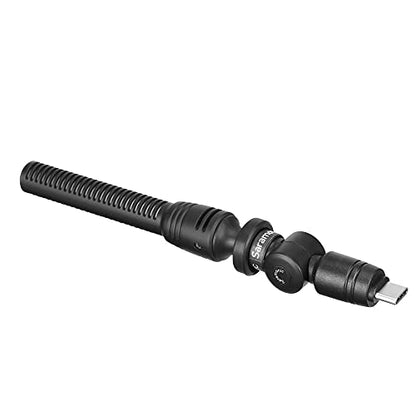 Saramonic SmartMic5 UC Unidirectional Micro-Shotgun Microphone with USB-C Output for iPhone 15, Android Mobile Devices, new iPad & More - size: Micro-Shotgun USB-C