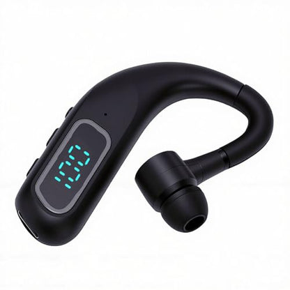 Zopsc Bluetooth Headset Single Ear, Wireless Business Headset with Noise Cancelling Mic, Lightweight Hands Free Earphone for Office Home Driving Call, 180mAh.