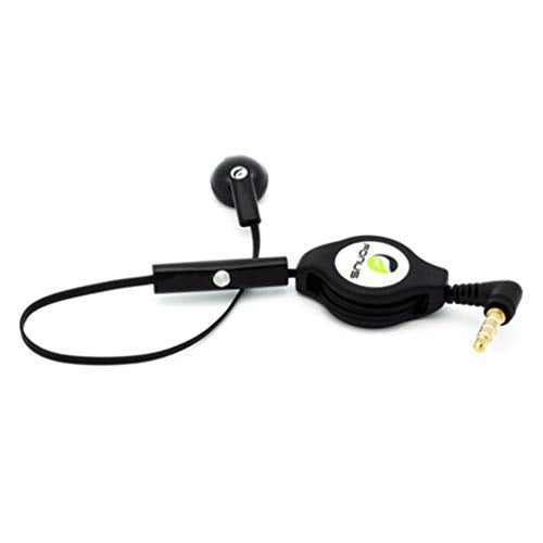Headphone Retractable Mono Earphone Compatible with Samsung Galaxy Tab A9/A9 Plus/A8/A7 10.4 (2020)/A7 Lite Tablets - 3.5mm w Mic Headset Handsfree Earbud Earpiece