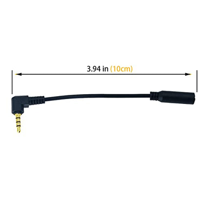 Arklove 3.5 Female TRS to trrs Male MC3 3.5mm Adapter Microphone 1/8" mic Adapter for iPhone Android Smartphones Tablets