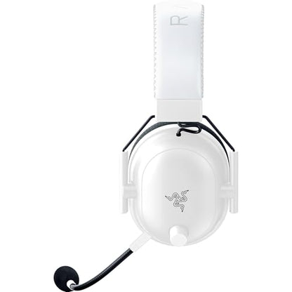 Razer BlackShark V2 Pro Wireless Gaming Headset, PC, 70 Hr Battery, White | Detachable Mic, Pro-Tuned FPS Profiles, 50mm Drivers, Noise-Isolating Earcups w/ Ultra-Soft Memory Foam, For PS5, Switch 2 - color: White, style: Gen 2