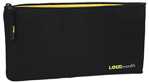 LOUDmouth Dual Wireless Microphone Pouch | Zippered Mic Bag for Two Long Microphones | 12.5" x 6.5"