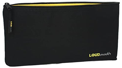 LOUDmouth Dual Wireless Microphone Pouch | Zippered Mic Bag for Two Long Microphones | 12.5" x 6.5"