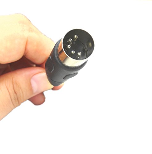 SinLoon 5-Pin DIN-Male Cable, 5 Pin to 3.5mm(1/8") TRS Stereo Male Jack Stereo Audio Cable for Musical Instrument Signal Output (0.5m,3.5M-5 DIN M)