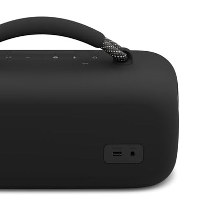 Bose SoundLink Max Bluetooth Speaker - Portable Wireless Party Speaker, IP67 Waterproof, Rope Handle, Up to 20 Hours of Playtime, USB-C, Built-in 3.5mm AUX Input, Black - color: Black