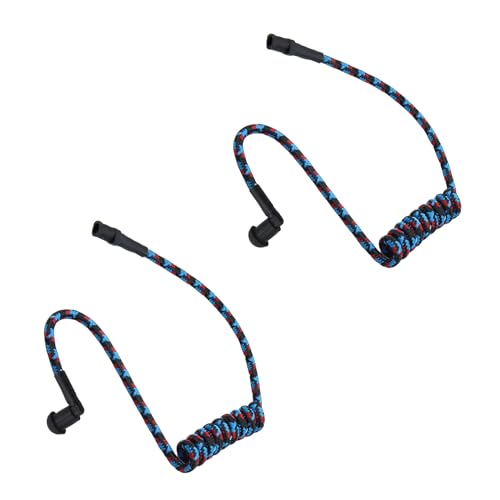 WODASEN Replacement Braided Nylon Fiber Acoustic Coil Tube Moisture Resistant Waterproof Color for Radio Earpiece (Blue-Red-Black-2) - color: Blue-Red-Black-2