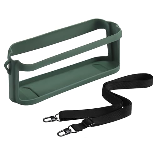 Silicone Case Sleeve Compatible for Soundcore Motion X600 Portable Bluetooth Speaker Accessories Travel Carry Rubber Skin Case Motion X600 Protection with Adjustable Strap (Green)
