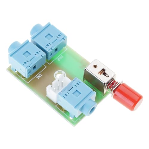 Manual Control Music Switches Board for 3.5mm Device Signals Transfer Selection Music Splitter Module Stable Switcher - color: 1pc