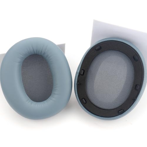 W820NB Ear Pads Replacement Ear Pads Cushions Compatible with Edifier W820NB Headphone Softer Protein Leather Earmuffs Memory Foam Earpads Ear Cups Cover Repair Parts (Blue) - color: Blue