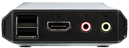 ATEN CS22H HDMI KVM Switch - 1 Monitors 2 Computers - 2-Port HDMI with Remote Selector – 4K DCI 4096x2160-60Hz, 2560x1440-144Hz, USB 2.0, USB Hub, Plug & Play, Compatible with Windows/Mac/Linux - size: HDMI - 144Hz, style: US Version