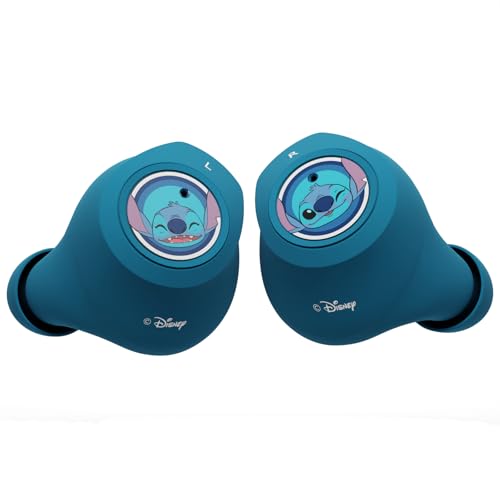 Disney Lilo and Stitch Bluetooth Earbuds w/Charging Case- Wireless Headphones w/Built-in Mic+ Up to 30 Hrs Playtime- Lilo and Stitch Gifts for Girls,Boys,Women,Men,All Fans of Lilo and Stitch Stuff - color: Stitch Expressions