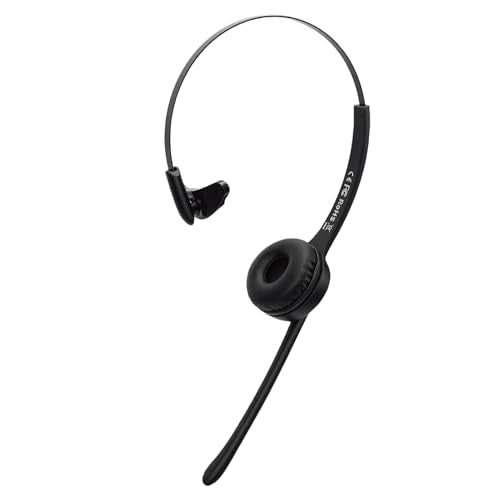 ANGGREK Trucker Bluetooth Headset, Bluetooth 5.0 Wireless Headset with Mic, Noise Canceling Over Ear Headphones, 13H Playtime, Dual Device, for Truck Drivers Office Calls