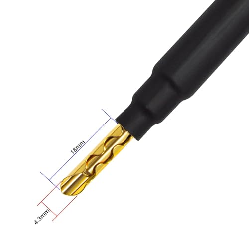 WORLDS BEST CABLES 5 Foot WBC-GOLD-LOCAP-SPKR-12 AWG - Low-Capacitance - Low-Inductance - High Purity OFC - Audiophile HiFi Speaker Cable Pair with Eminence Gold Banana Plugs - size: 5 FT, style: 2 Cables - Banana-Banana