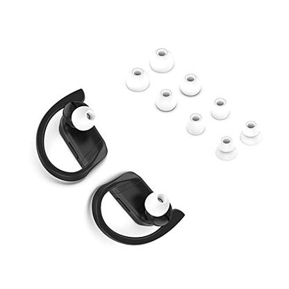 Replacement Eartips Silicone Earbuds Buds Set Earplug Compatible with PowerBeats Pro Beats Wireless Headset and Universal for 3.8mm Caliber Headset(White)