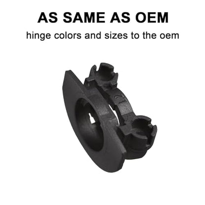 Hinge Swivels + U Shaped Metal Hinge Lock for Sony WH-1000XM4 (Black,Left) | Durable WH-1000XM4 Replacement Parts Accessories Hinge Spins,As Same As OEM Repair Kit Set - color: Black-Left