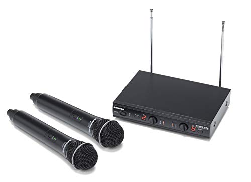 Samson Technologies Samson Stage 212 Handheld Dual-Channel Wireless System with (2) Q6 Dynamic Microphones (E Band) | System w (2) Q6 Mics