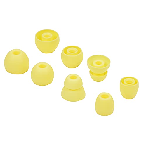 Replacement Eartips Silicone Earbuds Buds Set for Powerbeats Pro Beats Wireless Earphone Headphones,4 Pair (Yellow) - color: Yellow