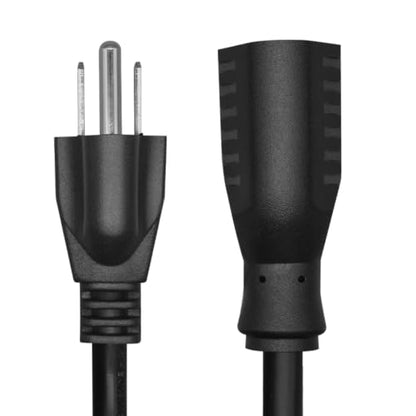 Toptekits Heavy-Duty Power Extension Cord,NEMA 5-15P to NEMA 5-15R Power Extension Cable, US 3 Prong Male Plug to Female Socket Power Cable Cord (16AWG, 10ft/3m) - size: 10ft/3m, style: 16AWG