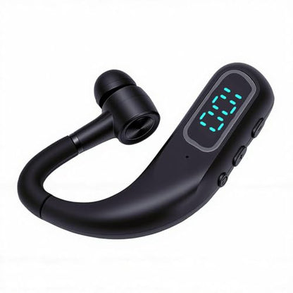 Bewinner Wireless Bluetooth Earphone with Noise Canceling Single Ear Headset, Long Battery Life 180mAh, Ergonomic Reversible Fit, Clear Call for Business
