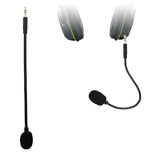3.5mm Aux Microphone for Headphones, PC, Laptop Computer, Gaming Headset | Detachable Mini Mic 3.5 mm Jack, Small Plug in Attachment