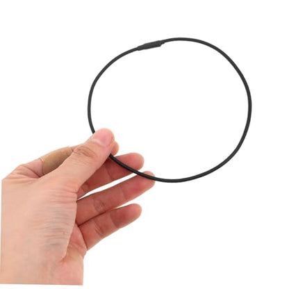 10Pcs Rubber Elastic Bands for Microphone Shock Mount Holder Black | Shock Absorption, Quick Removal Replacement Cords, for Condenser Microphone Stand Use, Wear Resistant - size: 11.50X11.50X0.50CM