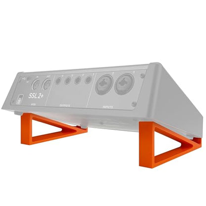 Musiin Audio Interface Stand compatible with SSL2+ MK2,ID14 MK2,Apollo X4 - color: orange color