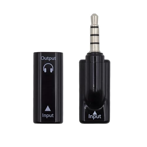 Xiwai 2pcs/lot Type-C USB-C Female to Audio AUX & MIC 3.5mm Male & Female 16bit 48kHz Sound Card Adapter Compatible with Laptop Tablet Phone - style: USB-C to 3.5mm Male & Female AUX & MIC