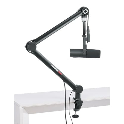 Gator Frameworks Professional Desktop Broadcast/Podcast Microphone Boom Stand with On-Air Indicator Light, Blue,Violet, & Red (GFWMICBCBM4000) - style: 4000 Series