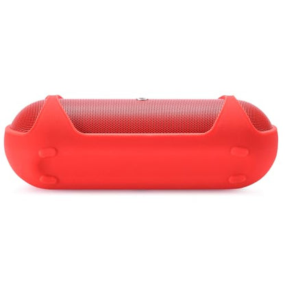 Silicone Case Compatible with Beats Pill Wireless Bluetooth Speaker,Travel Silicone Protective Cover with Shoulder Strap for Beats Pill Bluetooth Speaker (Red) - color: Red
